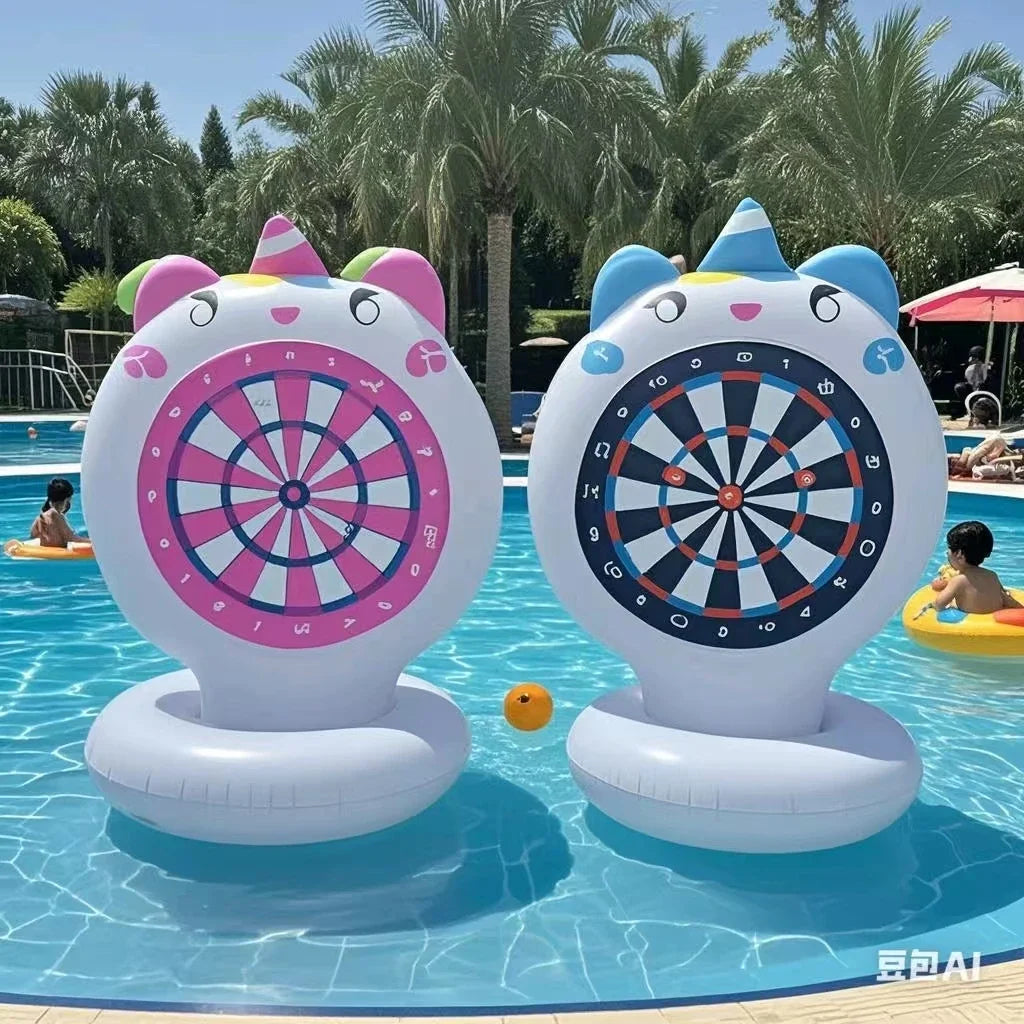 Kids Unicorn & Shark Felt Ball Throwing Game – Garden & Pool Set Kids Throwing Game Qme