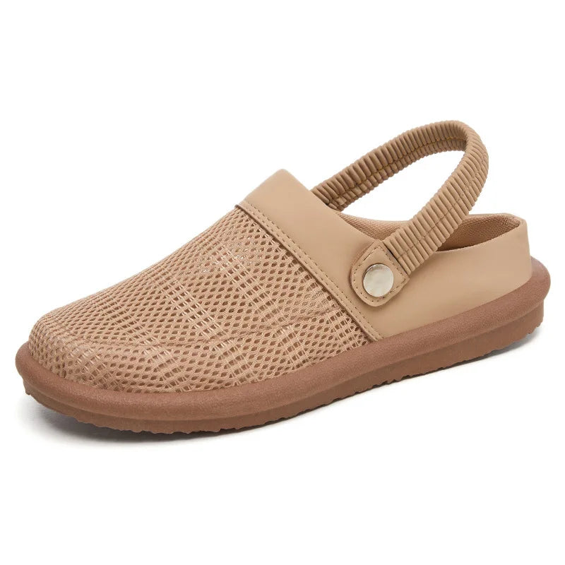 Women's PU Single-Strap Summer Slippers | Casual Sandals 36–41 Women's Flat Sandals Qst Khaki 41 CN