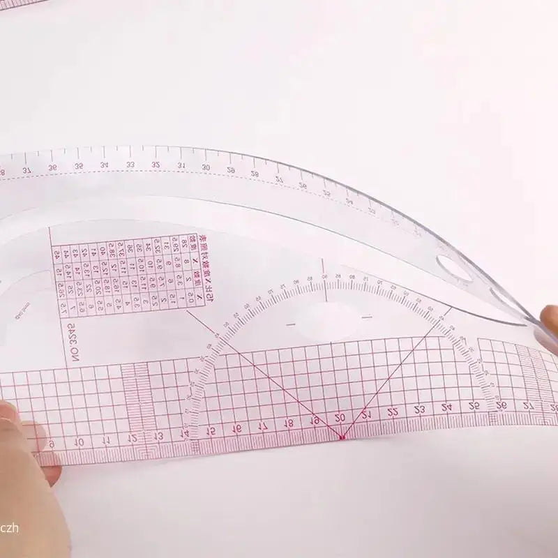 6-Piece French Curve Sewing Ruler Set – Tailoring Templates Sewing Ruler Set Qme
