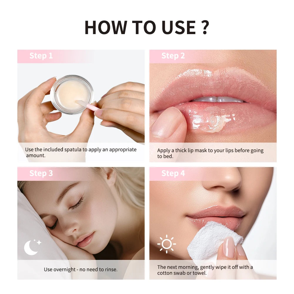 Lakerain Nourish Lip Balm Set – Hydrate, Plump & Exfoliate Lip Treatment Set Qst