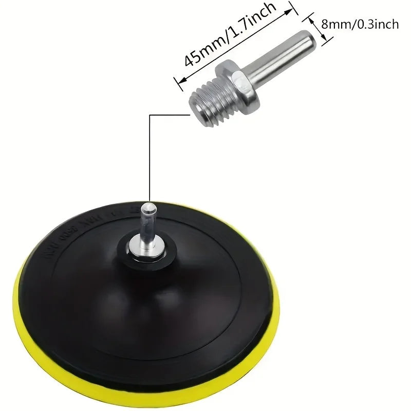 6-Piece Car Polishing Pads & Waxing Sponge Disc Set – Wool Car Polishing Pad Set Qme