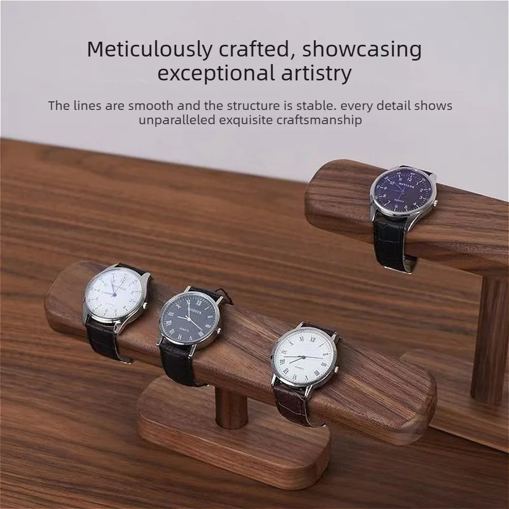 Wooden Jewelry & Watch Rack Organizer | Beech Walnut Holder Jewelry & Watch Rack Qme