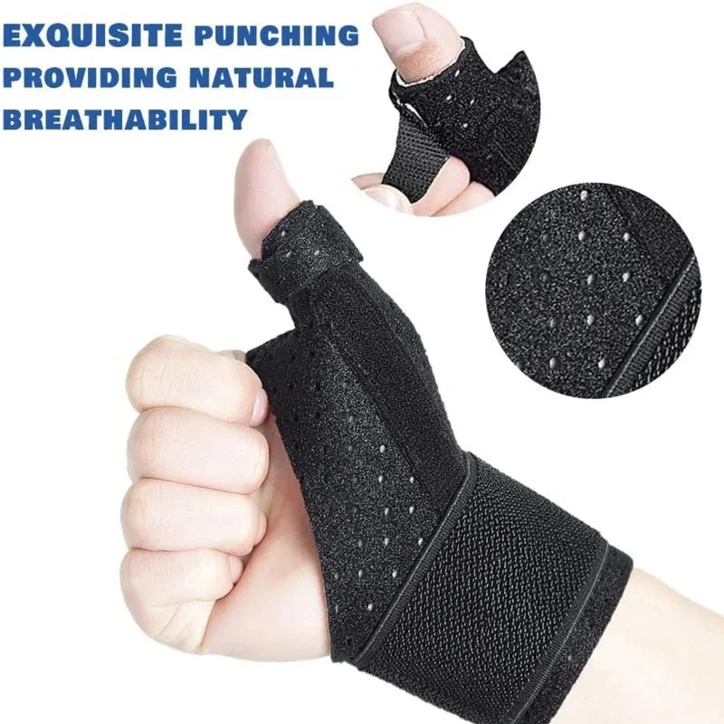 Adjustable Elastic Thumb Support Glove – Breathable Wrist Brace Thumb Wrist Brace Qme