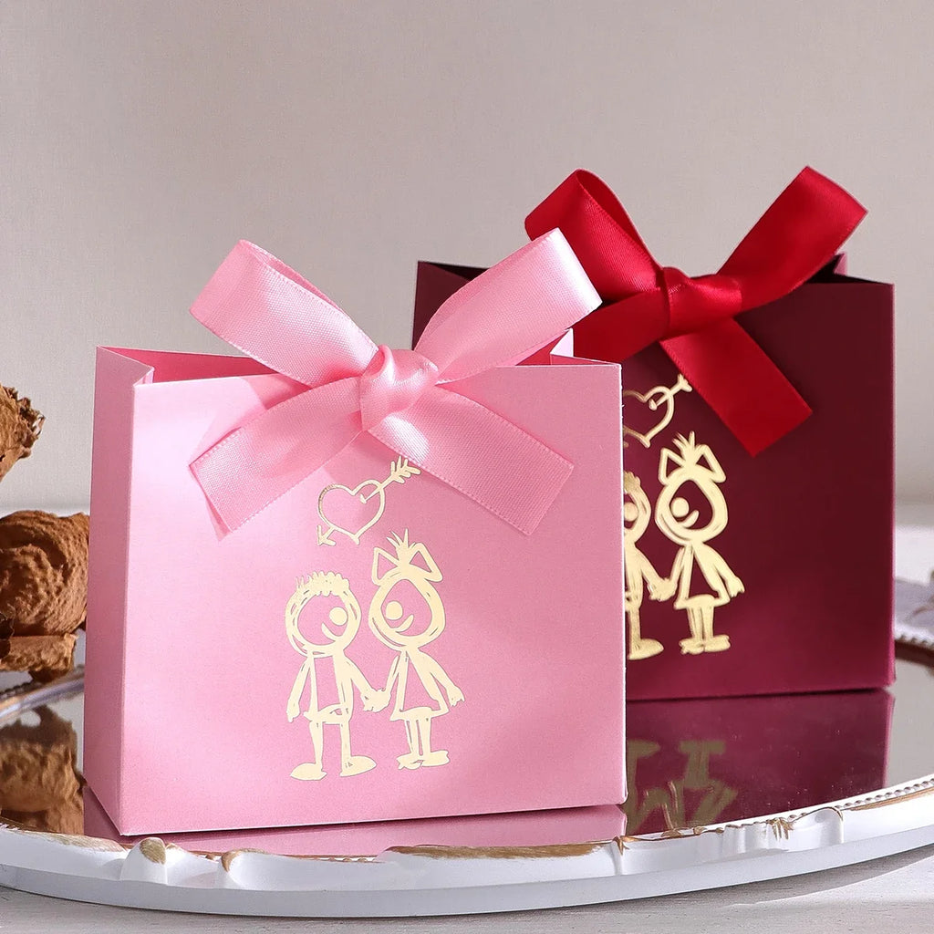 10-Piece Mini Couple Figures Candy & Chocolate Gift Boxes Party Favor Boxes Qme