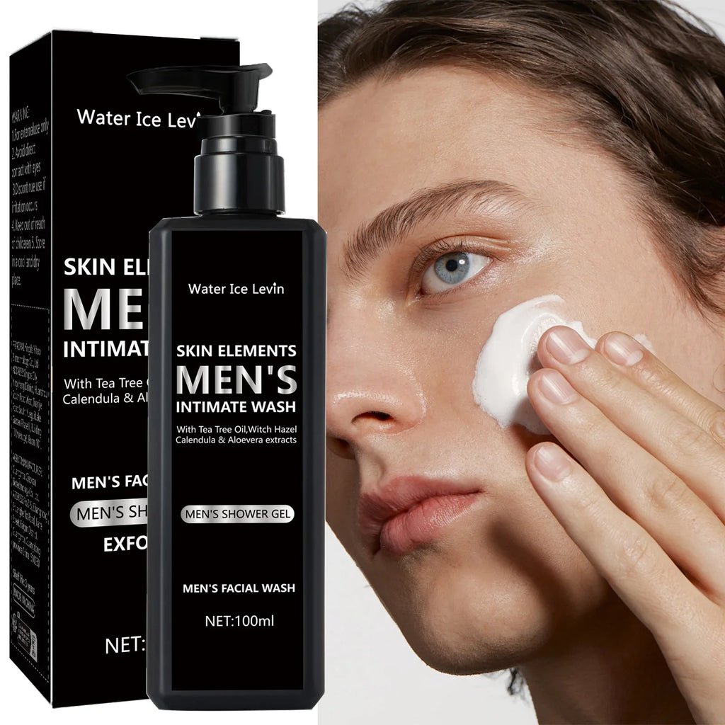 Men's Daily Facial Cleanser – Oily Skin, Deep Cleansing 100ml Men's Facial Cleanser Qme