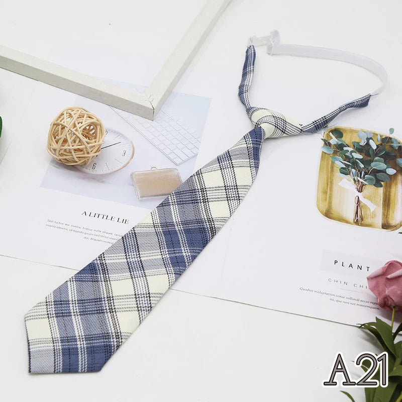 Women's JK Plaid Bow Tie Detachable Collar – College Style