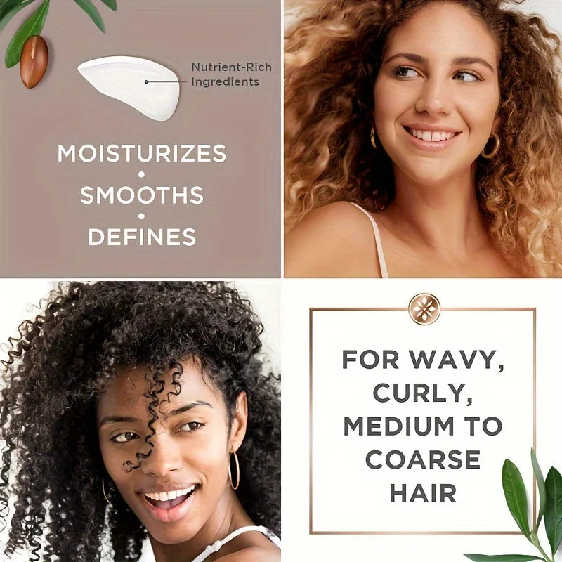 GZE Curl Defining Cream with Argan Oil – Wavy & Curly Hair Curl Defining Cream Qme