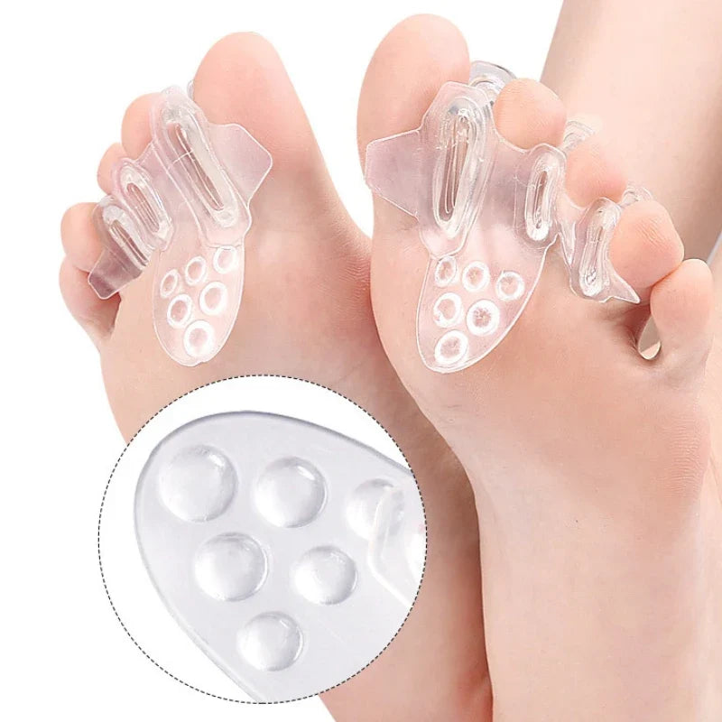Silicone Toe Separators & Spacers – 1 Pair Foot Care Toe Separator Spacer Qme