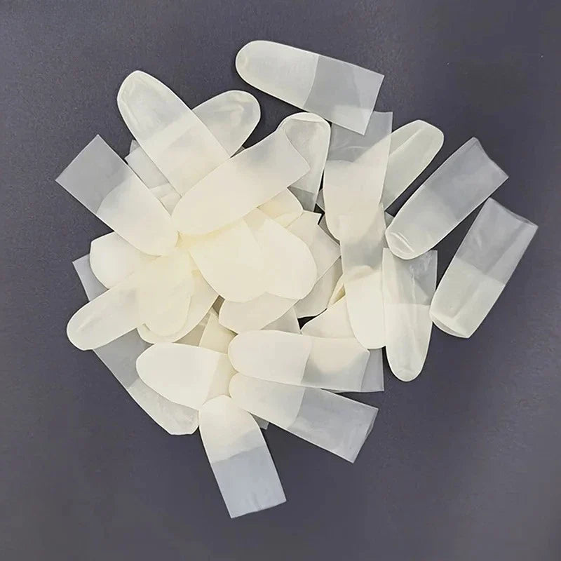 Thickened Non-Slip Silicone Finger Cots | 100pcs Finger Guards Silicone Finger Cots Qme