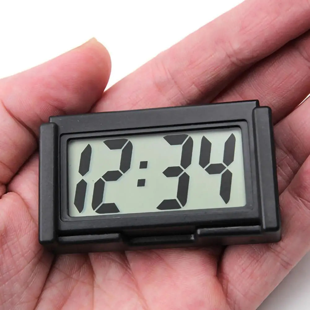 Car Digital Dashboard Clock – Self-Adhesive Mini Display Dashboard Clock Qme