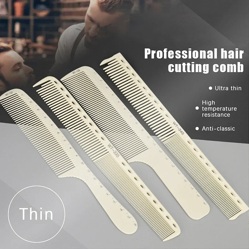 Professional Barber Comb with Integrated Laser Scale Ruler Barber Styling Comb Qme