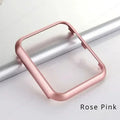 Apple Watch Metal Bumper Case – Aluminum Protective Frame Smartwatch Bumper Case Qme Rose Pink 41mm-Series 9 8 7