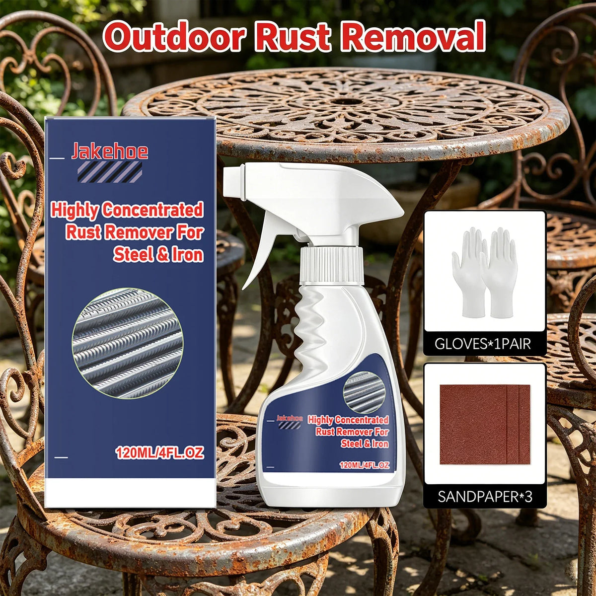 Rust Remover Spray – Restore Metal Surfaces & Remove Stains Rust Remover Spray Qme