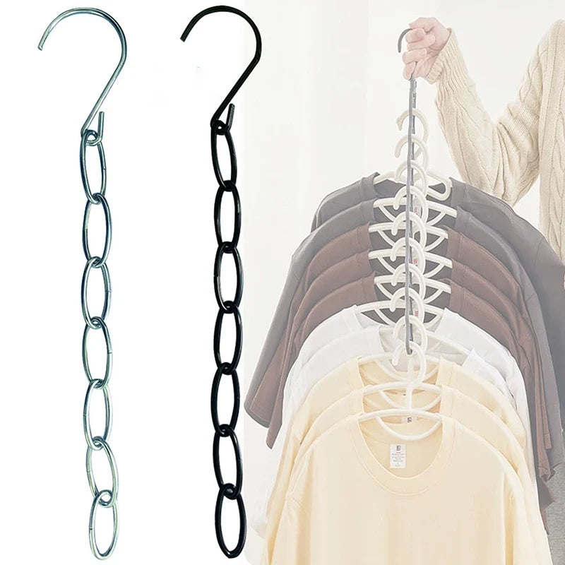 Stainless Steel Clothes Hanger Organizer | Space-Saving Rack Clothes Hanger Organizer Qme