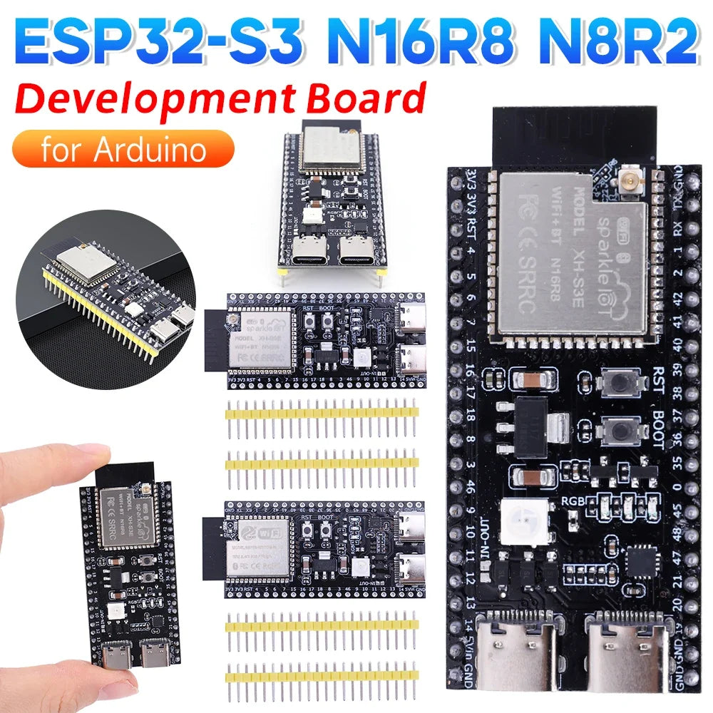 ESP32-S3 Development Board Expansion Adapter – WiFi BT MCU Development Board Qme
