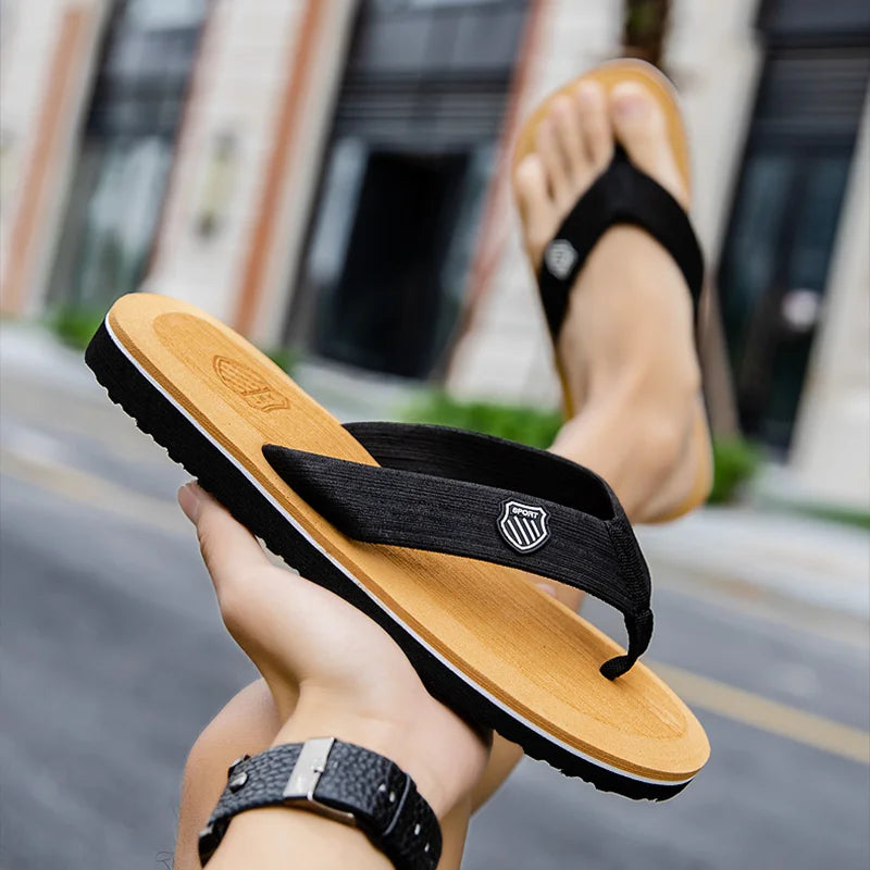 Men's EVA Flip Flops Beach Sandals – Non-Slip Summer Slippers Flip Flop Sandals Qme