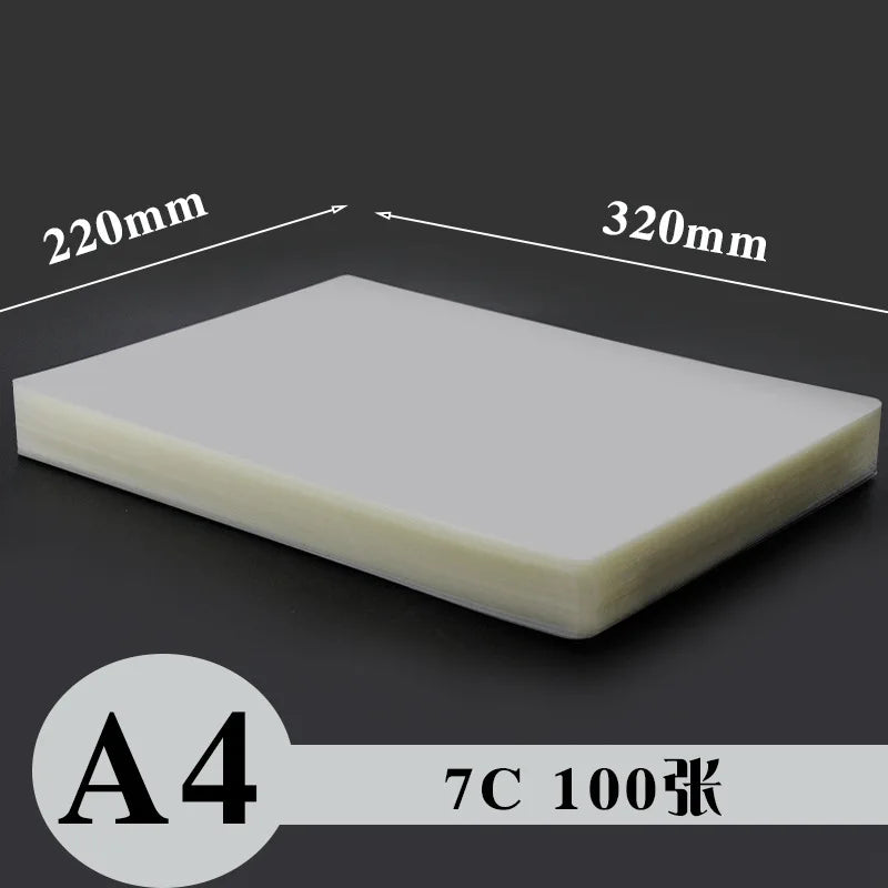 Thermal Laminating Sheets A3 A4 Clear Waterproof Film | Qme Laminating Sheets Qme A4 7C