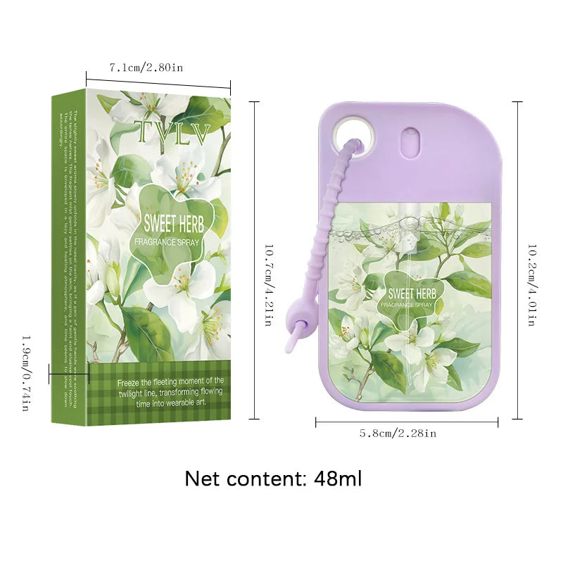 Flower & Fruit Fragrance Spray – Alcohol-Free EDC 48ml Fragrance Spray Qme