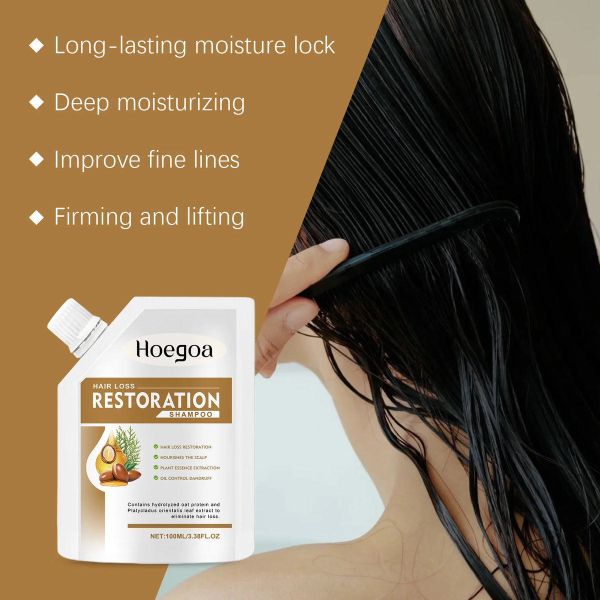 HOEGOA Deep Cleansing Scalp Shampoo – Oil Control & Root Care Hair Care Shampoo Qst