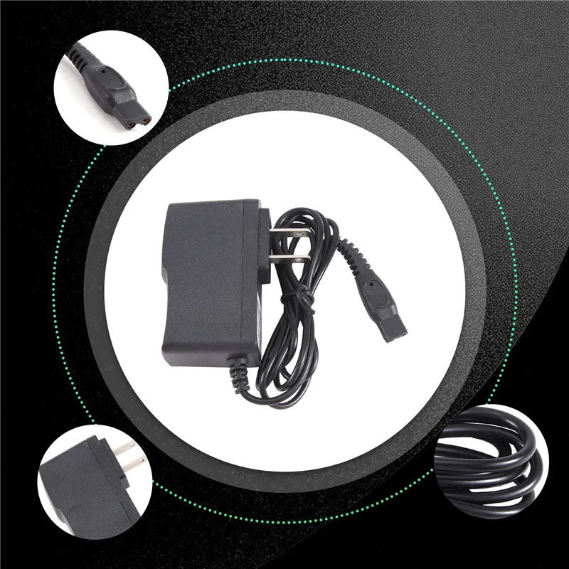 Norelco HQ8505 Shaver Power Cord Adapter US Plug – 3000–9000 Series Shaver Power Adapter Qst