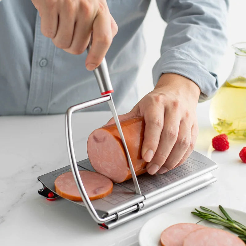 Multipurpose Stainless Steel Slicer – Cheese, Ham & Butter Food Slicer Qme