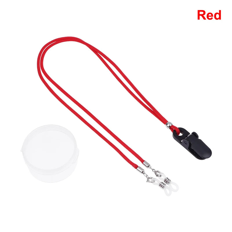 Hearing Aid Clip Holder Anti-Lost Lanyard for Kids & Adults Hearing Aid Accessory Qst Red