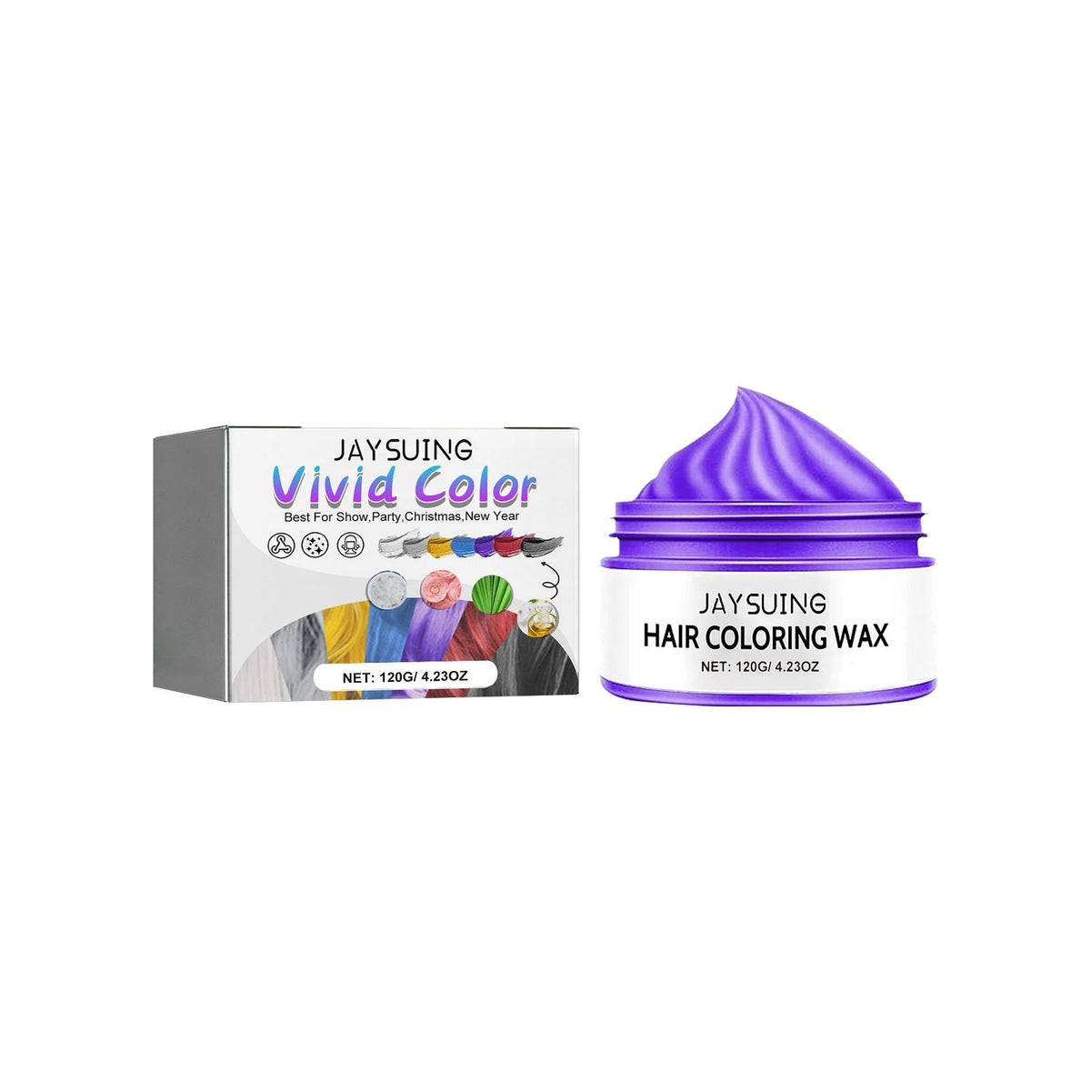 Temporary Hair Color Wax – DIY Nourishing Styling Pomade 120g Hair Color Wax Qst Purple