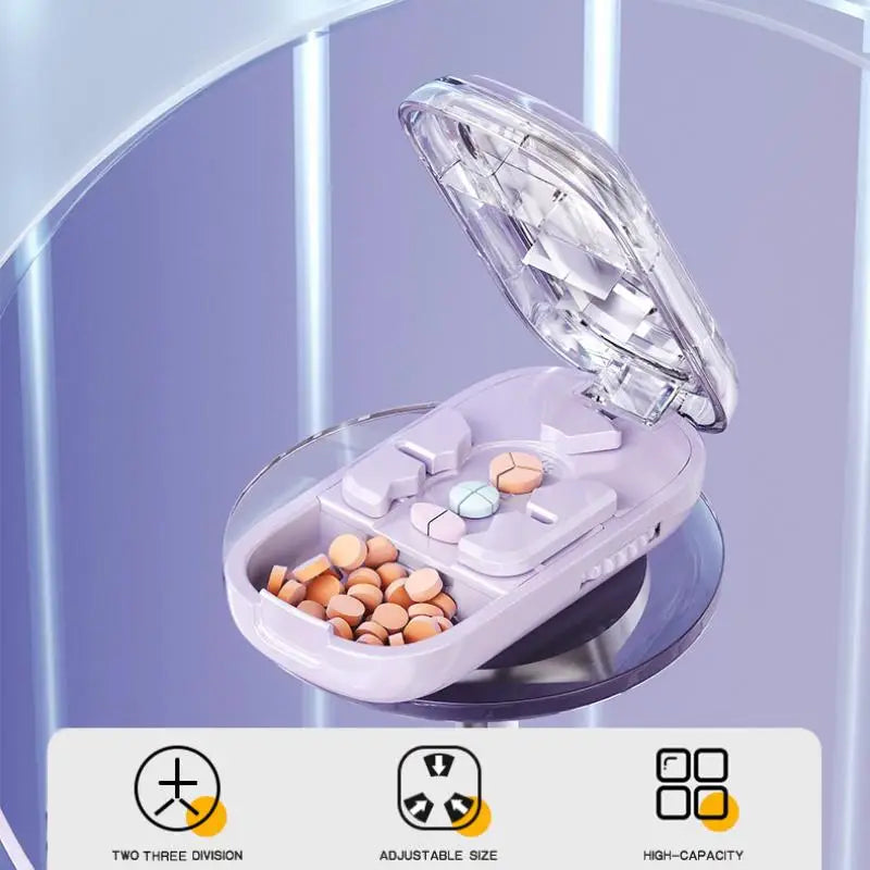 3-in-1 Portable Tablet Splitter & Pill Cutter | Qme Tablet Splitter Qme