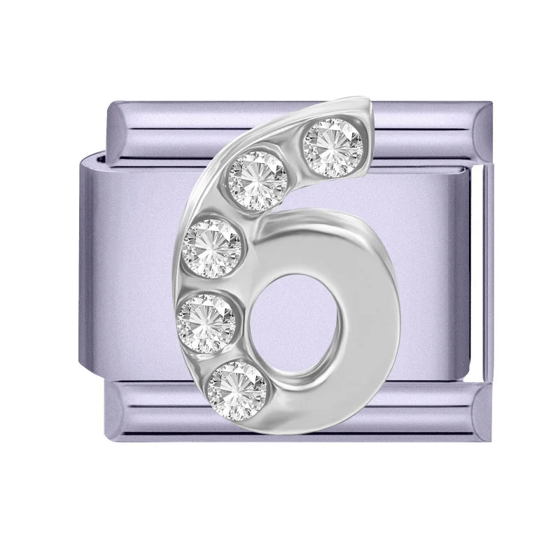 Zircon Butterfly Moon Stars Bow Italian Charm Links – Purple Italian Charm Links Qme Style 7