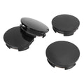 57mm Carbon Style Wheel Center Caps – Set of 4 with Clamps Wheel Center Caps Qst black