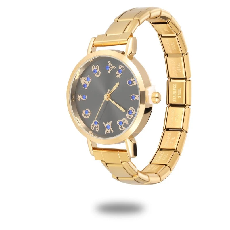 Zircon Stainless Steel Watch Bracelet for Men – 41 Colors Men's Bracelet Qme Style 22