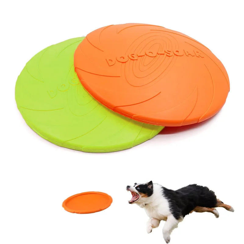 Durable Rubber Dog Frisbee – Interactive Outdoor Fetch Toy Dog Fetch Toy Qme