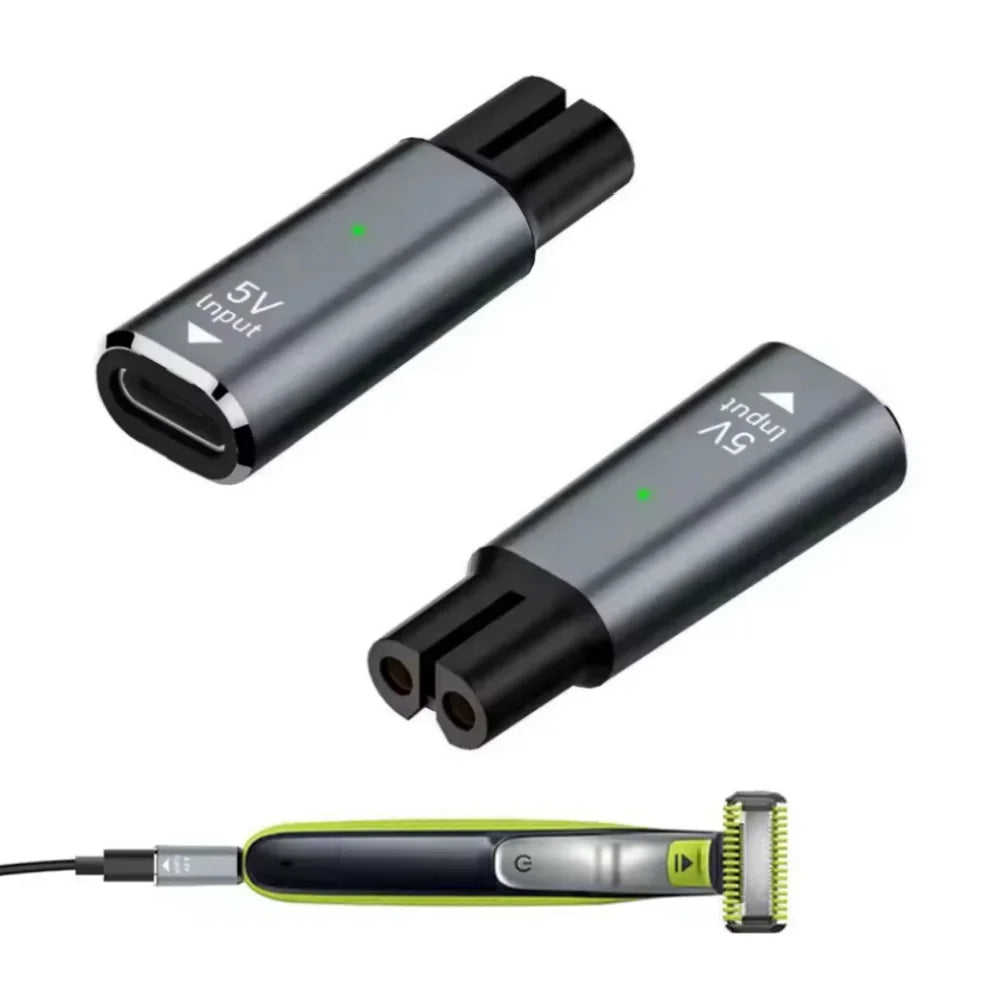 5V USB-C Shaver Charger Adapter for Philips Beard Trimmer Shaver Charger Adapter Qme