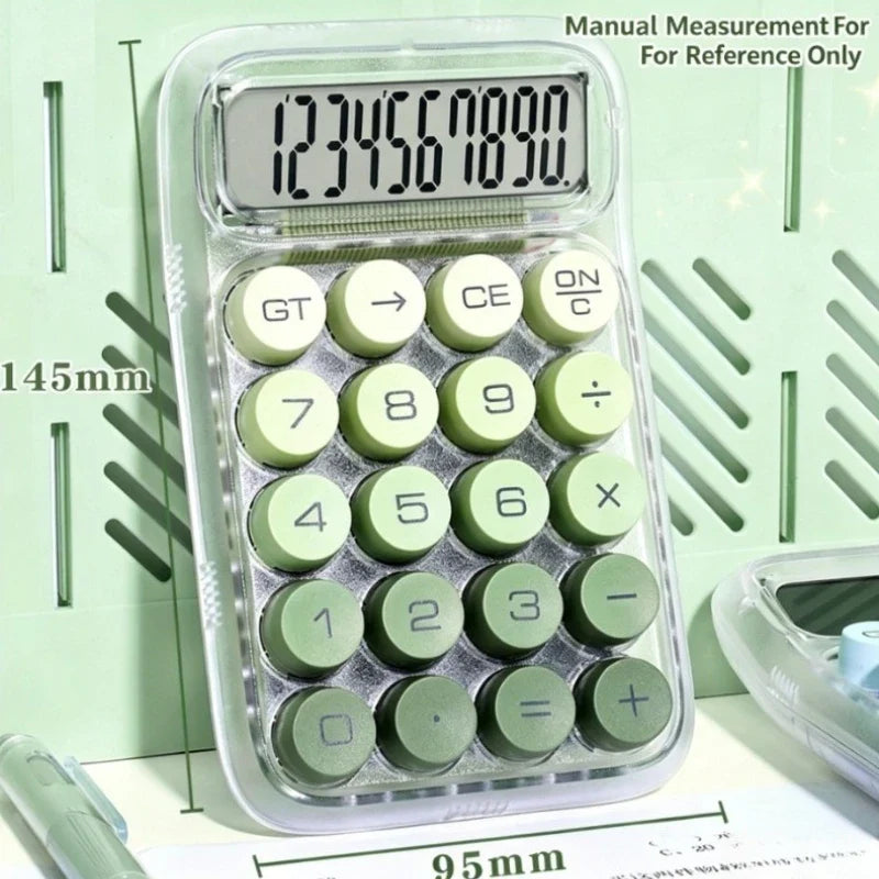Transparent Gradient Desktop Calculator – Cute Colorful Office Desktop Calculator Qme