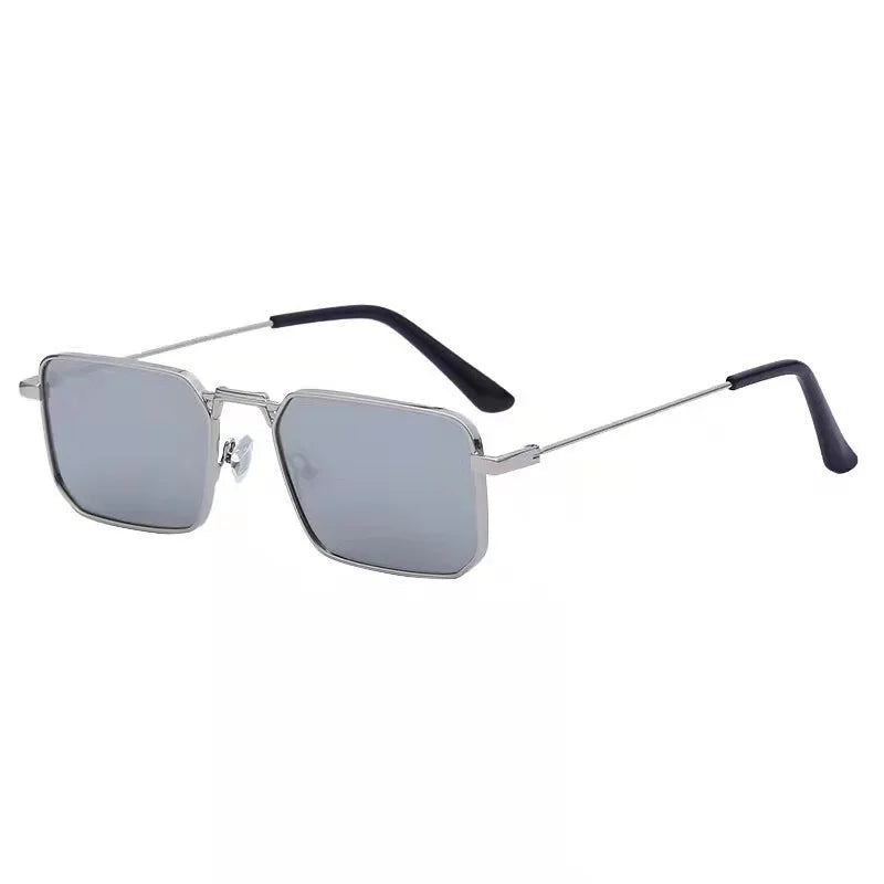 Vintage Rectangle Sunglasses Men Women – 9 Lens Colors | Qme Rectangle Sunglasses Qme YSL