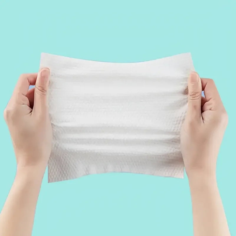 100-Count Disposable Face Towels – Soft Non-Woven Washcloths Disposable Face Towels Qme