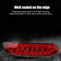 LED Rear Tail Brake Light 3PIN Waterproof for 50–125cc ATV Quad ATV Brake Light Qst Red