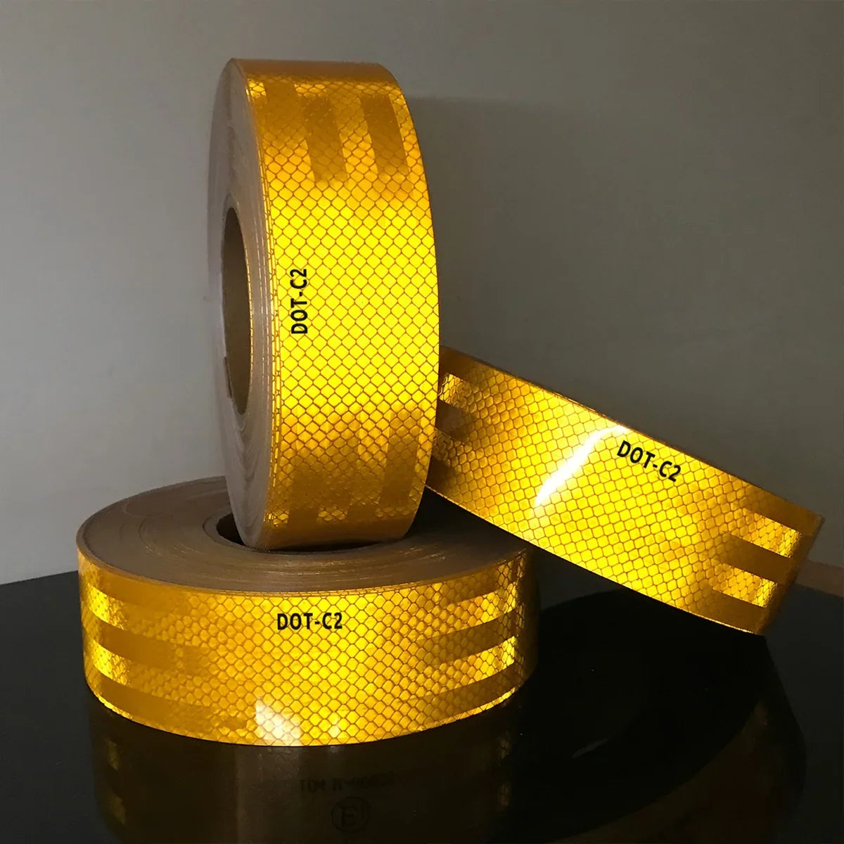 Yellow Prismatic Reflective Tape – Waterproof Safety Sticker Reflective Safety Tape Qme