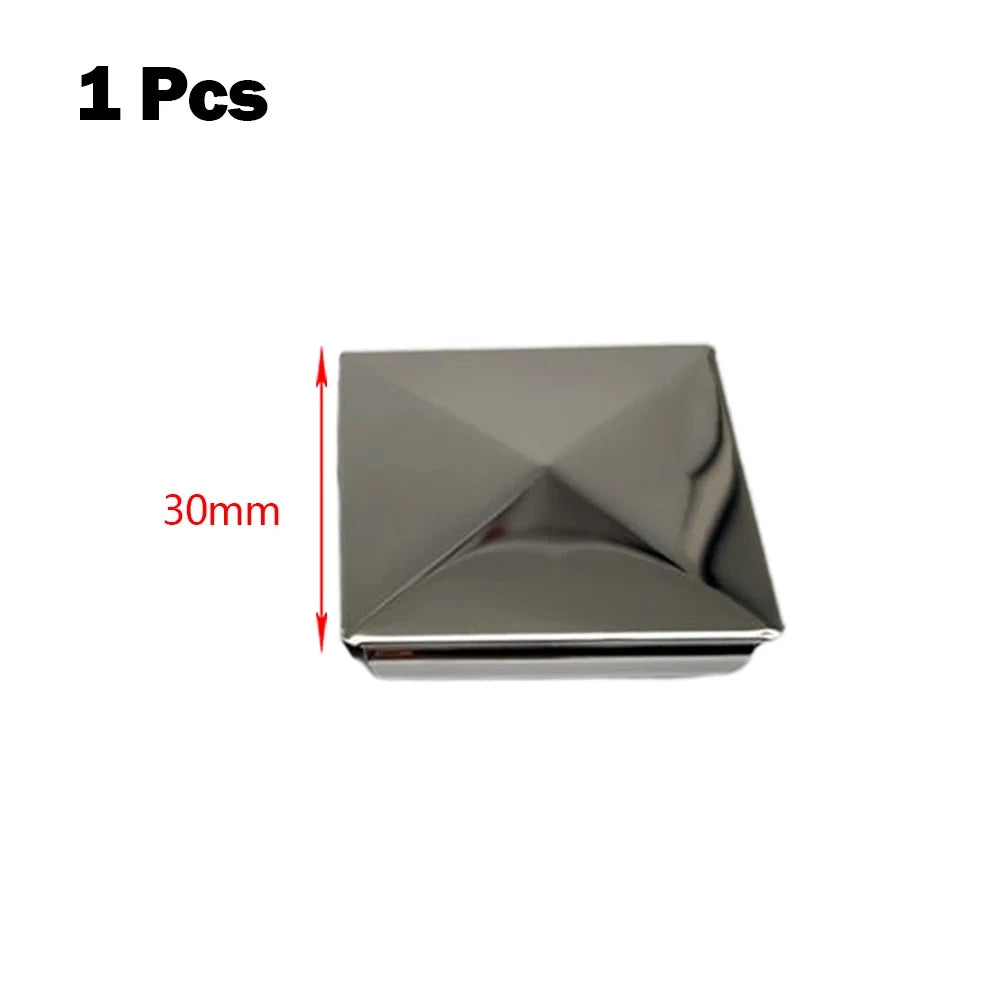 Stainless Steel Square Post Caps 16–100mm | 15 Colors Square Post Caps Qme 1pcs 30mm