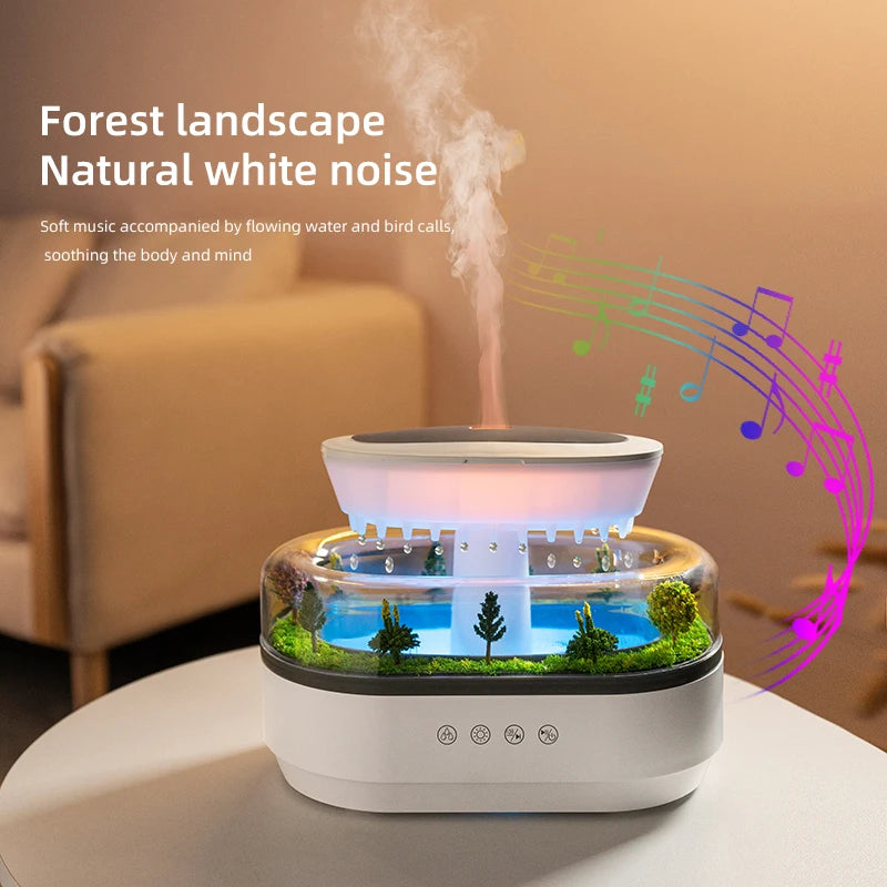 Raindrop Ultrasonic Aroma Humidifier & Essential Oil Diffuser Aroma Humidifier Diffuser Qst