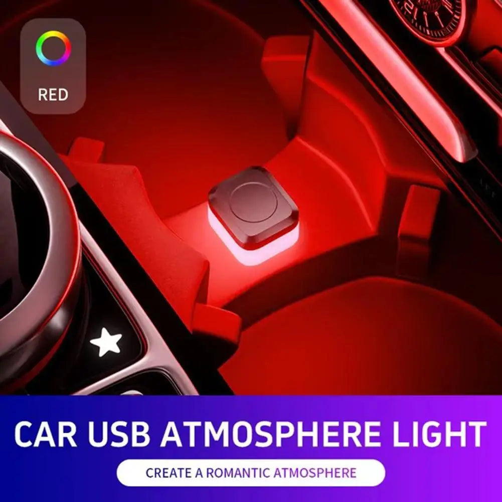 USB Car Interior Ambient LED Light – 4 Colors | Qme Car Ambient LED Light Qme