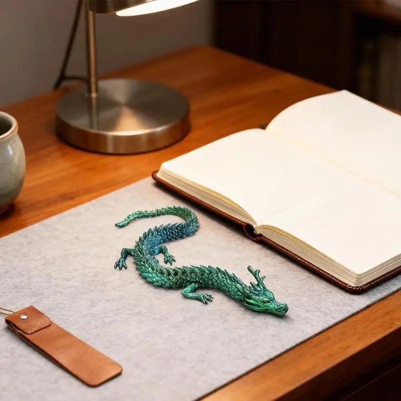 3D Printed Articulated Dragon & Egg Figurine | Home Decor Articulated Dragon Figurine Qme