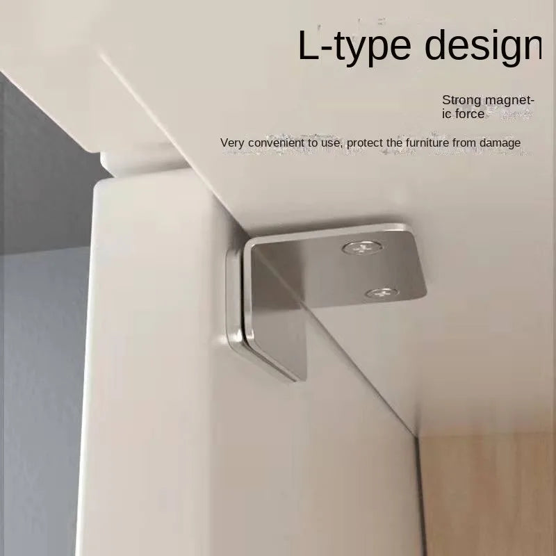 Magnetic Door Catch Latch – No-Drill Adhesive Mount Door Catch Latch Qme