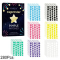 Colorful Star Pimple Patches – 240 Cute Hydrocolloid Blemish Dots Hydrocolloid Pimple Patches Qme A-280pcs