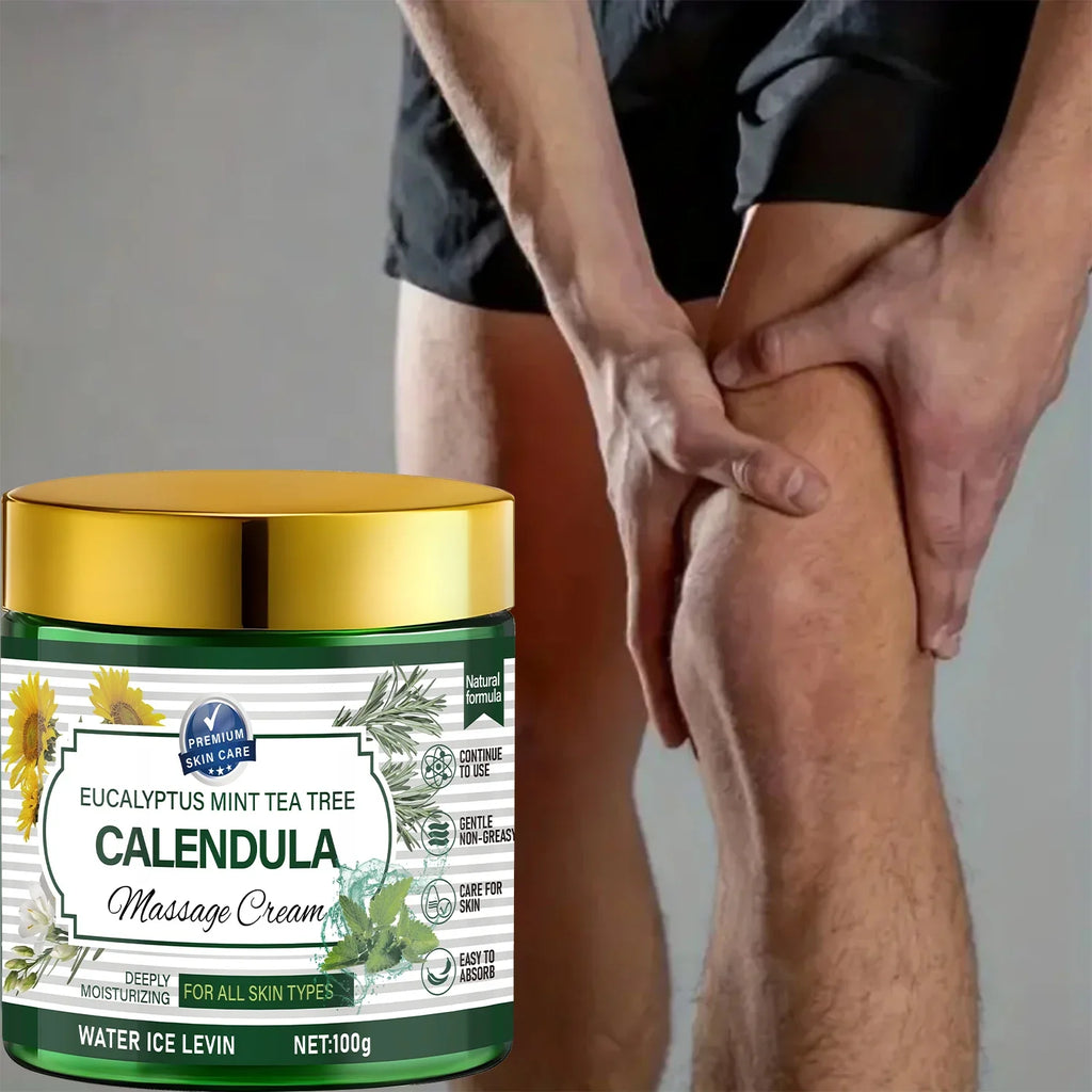 Eucalyptus Mint Tea Tree Calendula Massage Cream | Retinol Body Massage Cream Qme