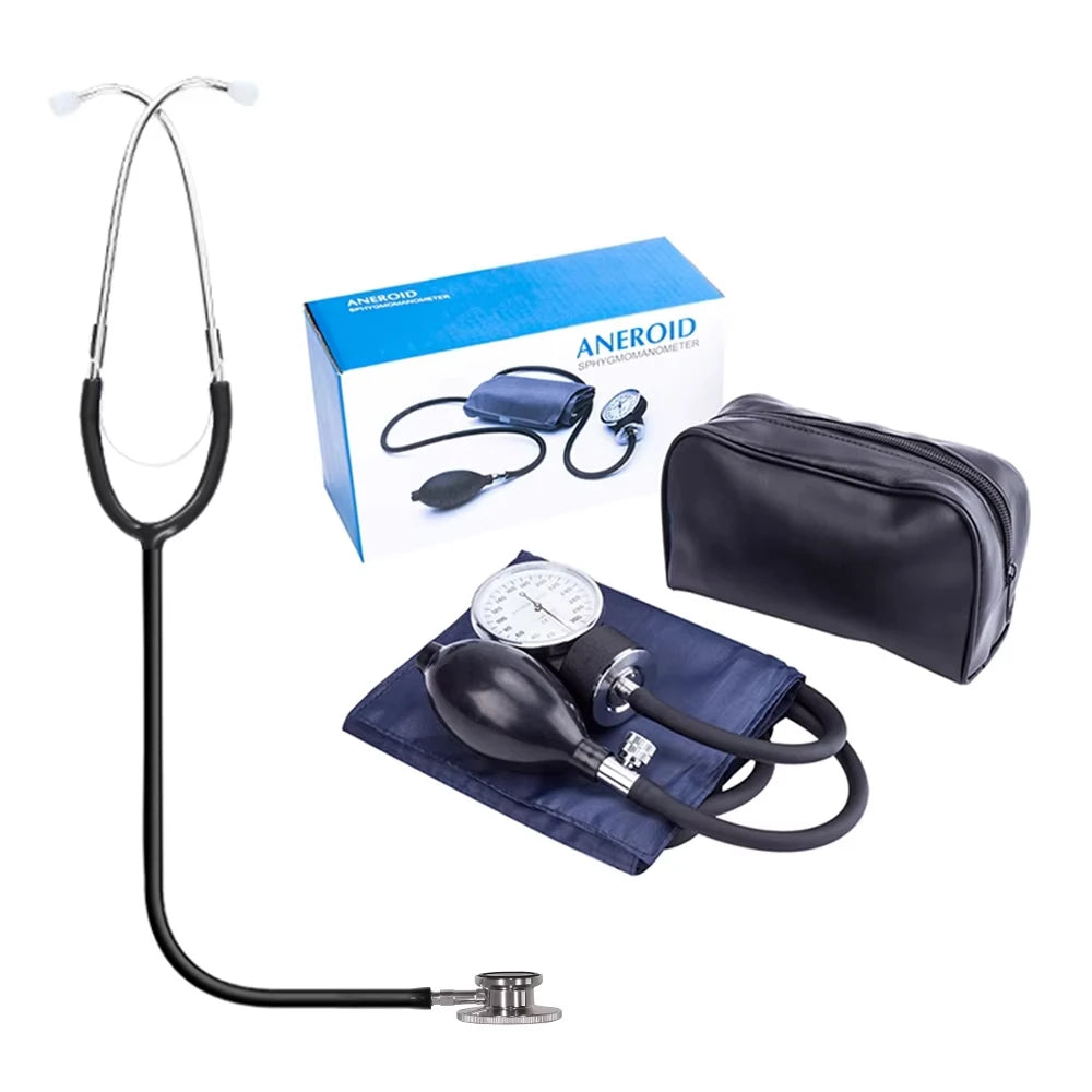 Manual Blood Pressure Monitor – Aneroid Upper Arm Cuff & Stethoscope Blood Pressure Monitor Qst
