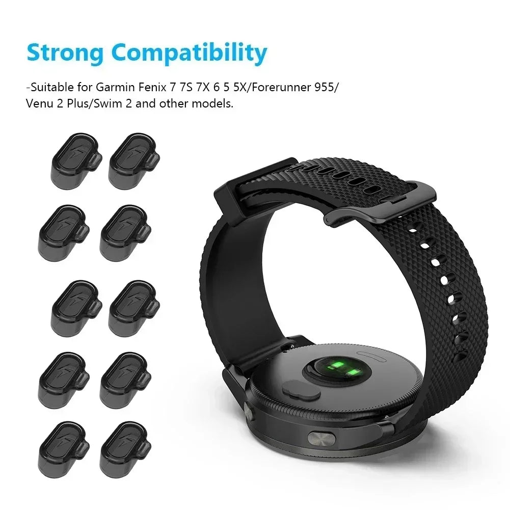 Dustproof Charging Port Cover Cap for Garmin Forerunner & Fenix Smartwatch Port Cover Qme