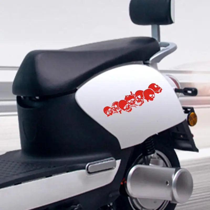 Reflective Skull Car & Motorcycle Decal – Halloween Sticker Car Decal Sticker Qst