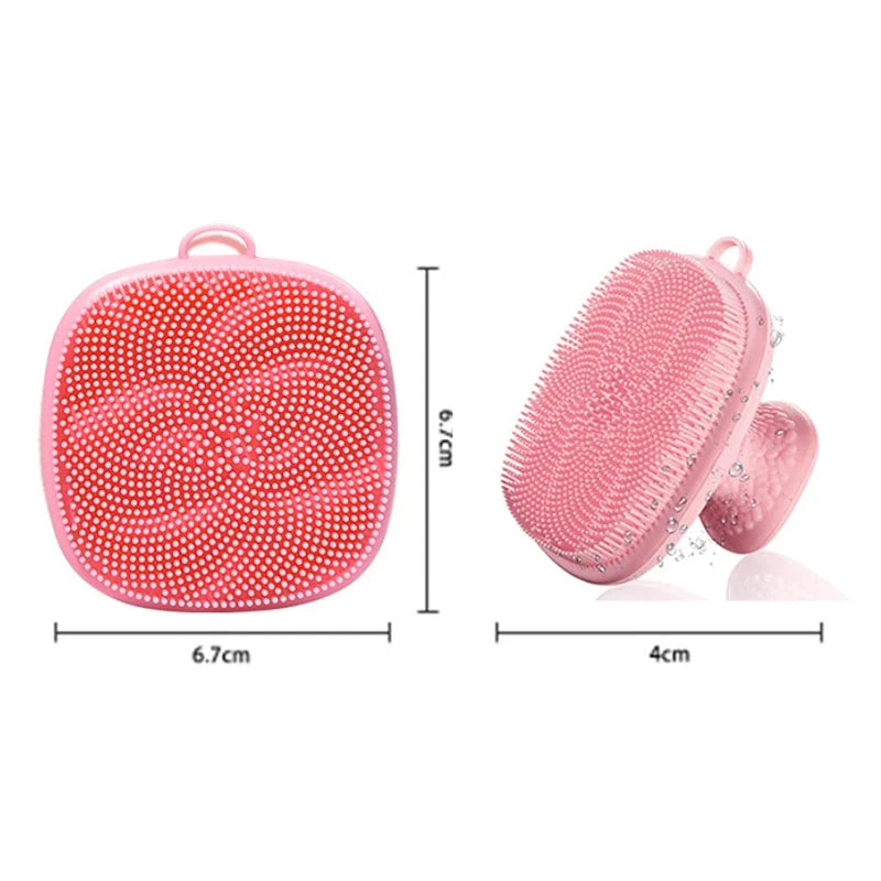 Silicone Facial Cleansing Brush – Soft Bristle Body Massager Facial Cleansing Brush Qme