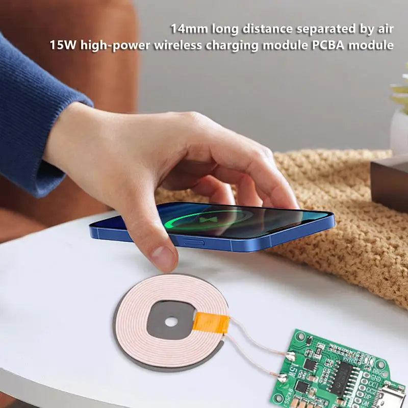 15W USB-C Wireless Charging Coil Transmitter Board – DIY Module Wireless Charging Module Qme